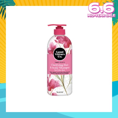 GOOD VIRTUES CO Clarifying Hair & Scalp Shampoo (For Oily Hair) 700ml