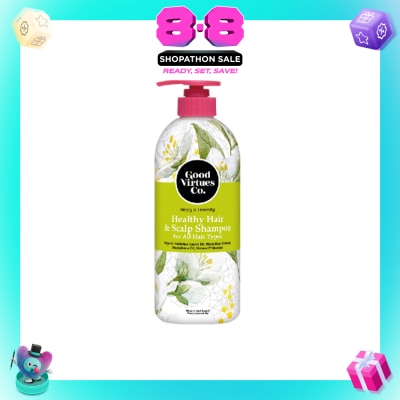 GOOD VIRTUES CO - Healthy Hair & Scalp Shampoo (For All Hair Types) 700ml (Expiry: Mar`2027)