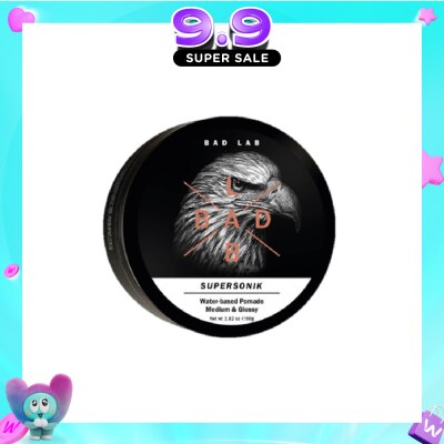 BAD LAB - Supersonik Water-Based Pomade Medium & Glossy 80g (Expiry: Mar`2027) image