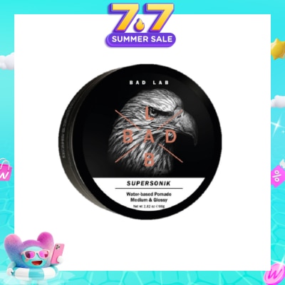 BAD LAB - Supersonik Water-Based Pomade Medium & Glossy 80g (Expiry: Mar`2027)