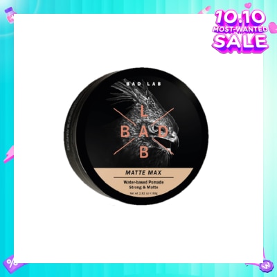 BAD LAB Matte Max Water-Based Pomade Strong & Matte 80g