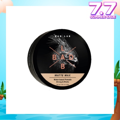 BAD LAB Matte Max Water-Based Pomade Strong & Matte 80g