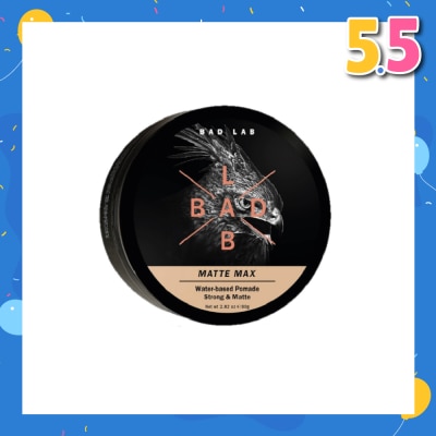 BAD LAB Matte Max Water-Based Pomade Strong & Matte 80g