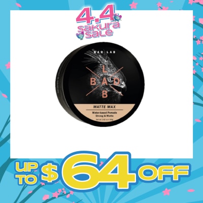 BAD LAB - Matte Max Water-Based Pomade Strong & Matte 80g