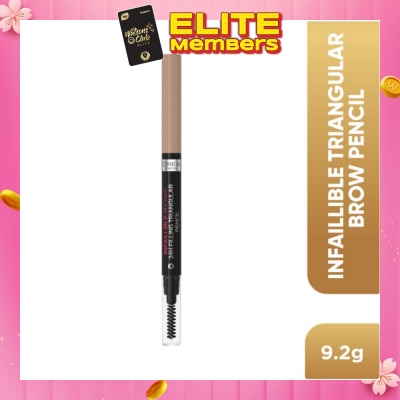L'OREAL PARIS MAKEUP Infaillible Brows 24H Filling Triangular Pencil 6.0 Dark Blonde 1s