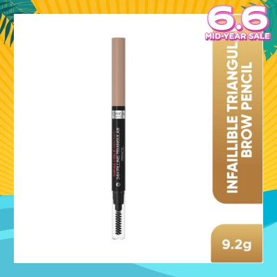 L'OREAL PARIS MAKEUP Infaillible Brows 24H Filling Triangular Pencil 6.0 Dark Blonde 1s