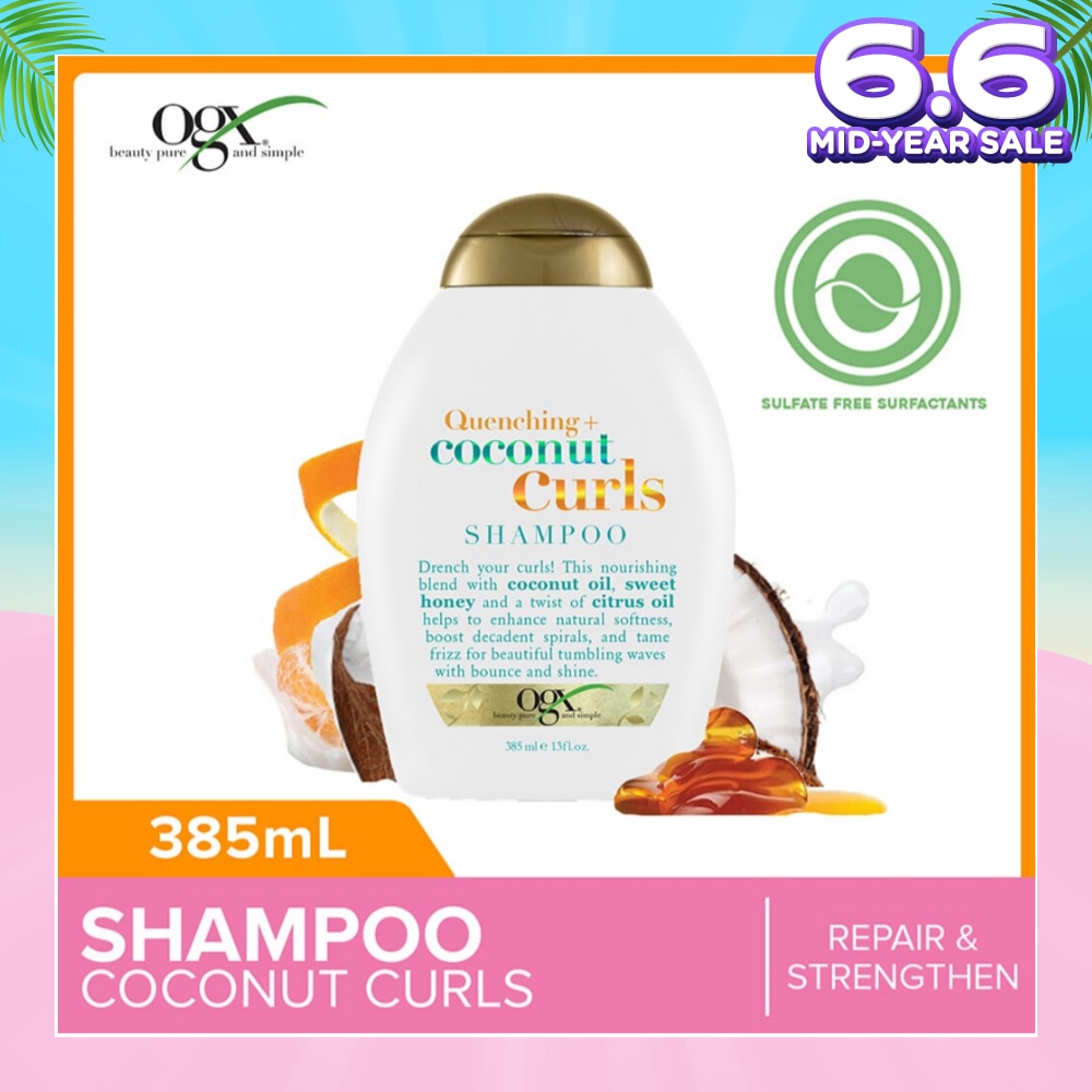 Coconut Curls Shampoo + Quenching (For Normal To Frizzy Hair) 385ml