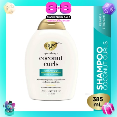 OGX - Quenching+ Coconut Curls Bounce & Shine Shampoo 385ml