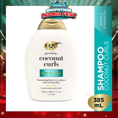 OGX - Quenching+ Coconut Curls Bounce & Shine Shampoo 385ml