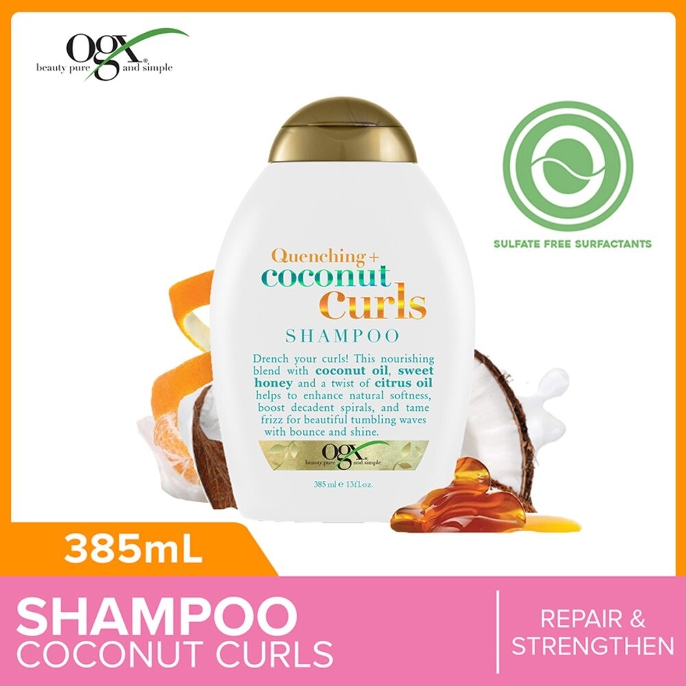 Coconut Curls Shampoo + Quenching (For Normal To Frizzy Hair) 385ml