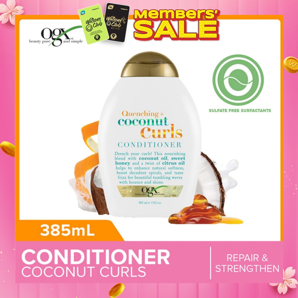 Coconut Curls Conditioner + Quenching (For Normal To Frizzy Hair) 385ml