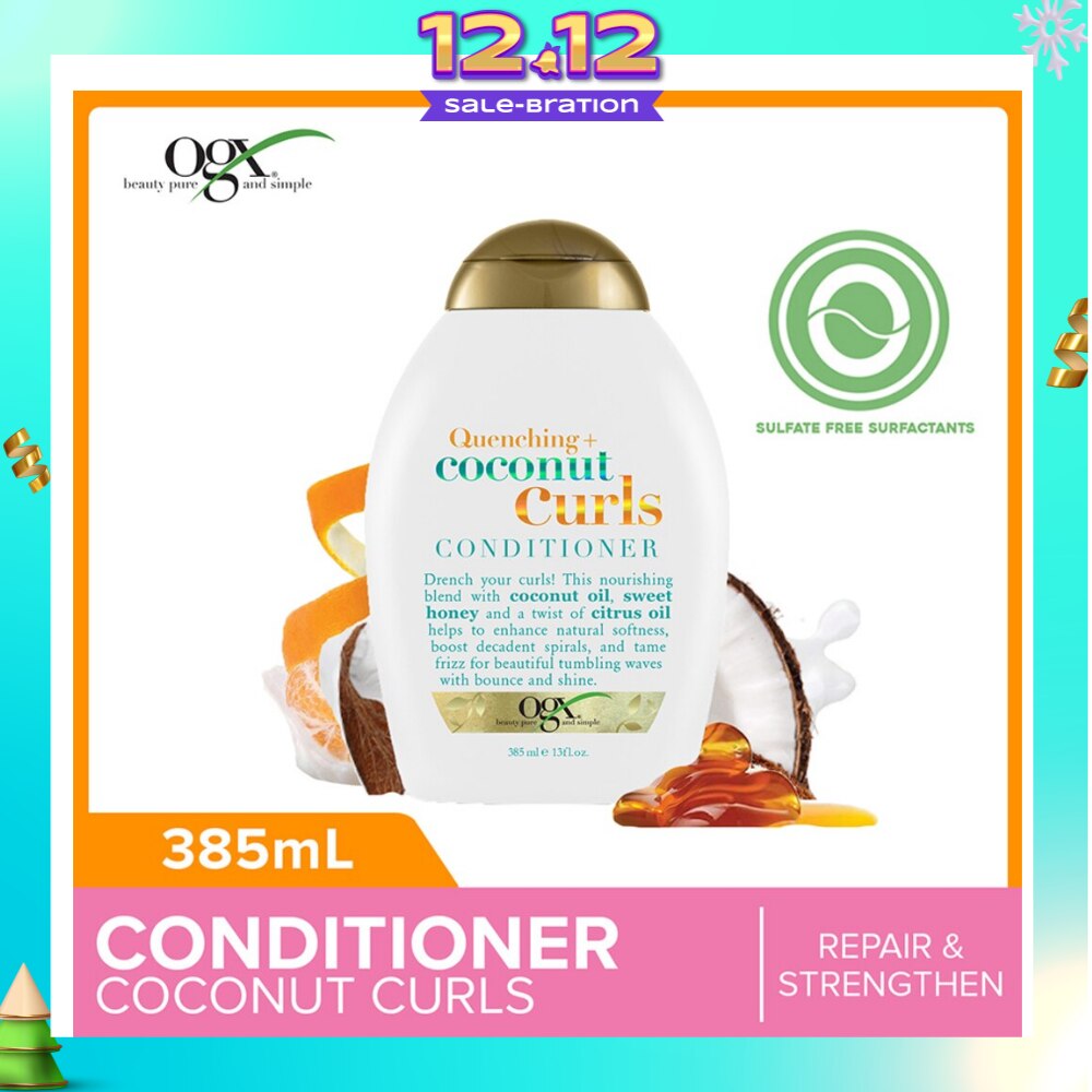 Coconut Curls Conditioner + Quenching (For Normal To Frizzy Hair) 385ml