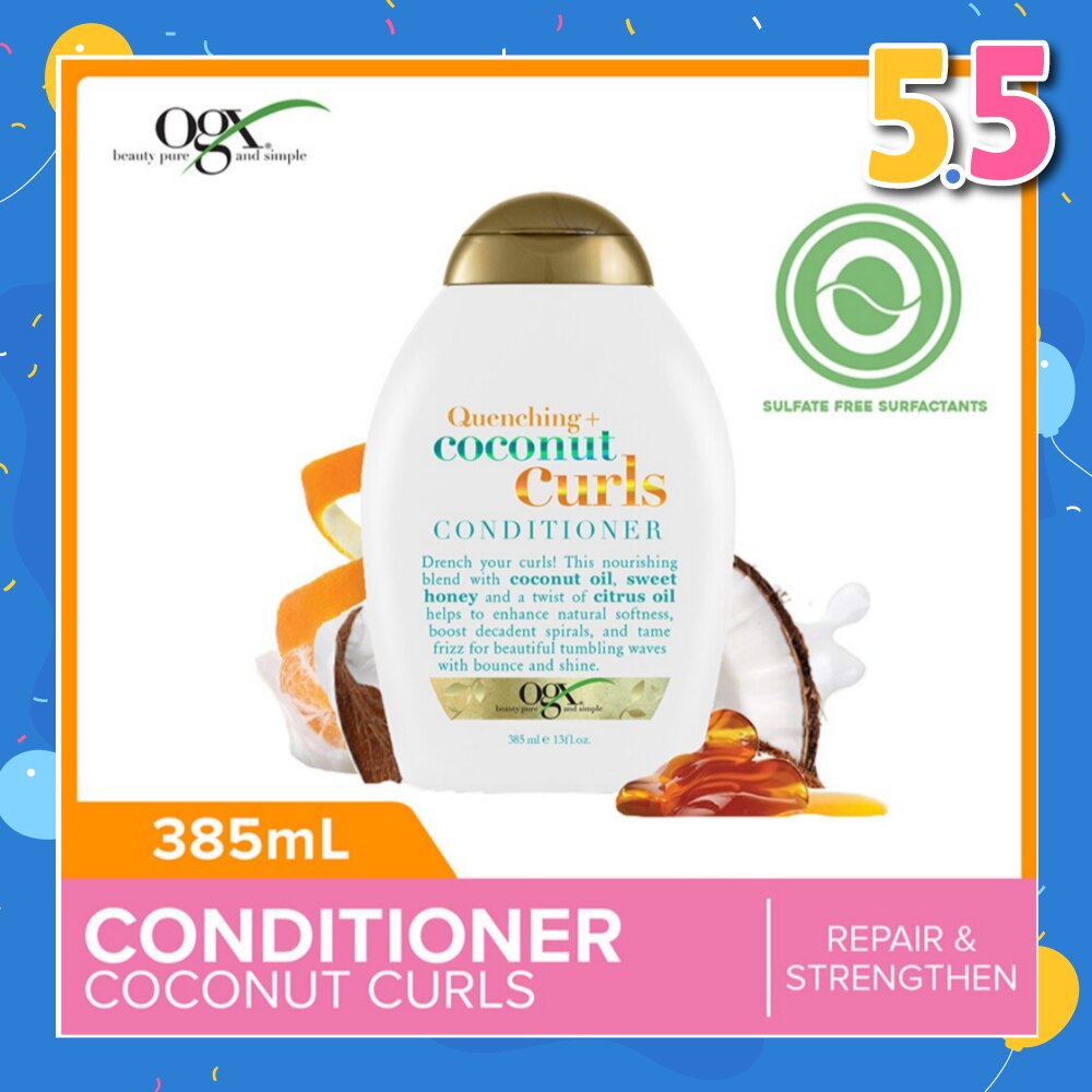 Coconut Curls Conditioner + Quenching (For Normal To Frizzy Hair) 385ml
