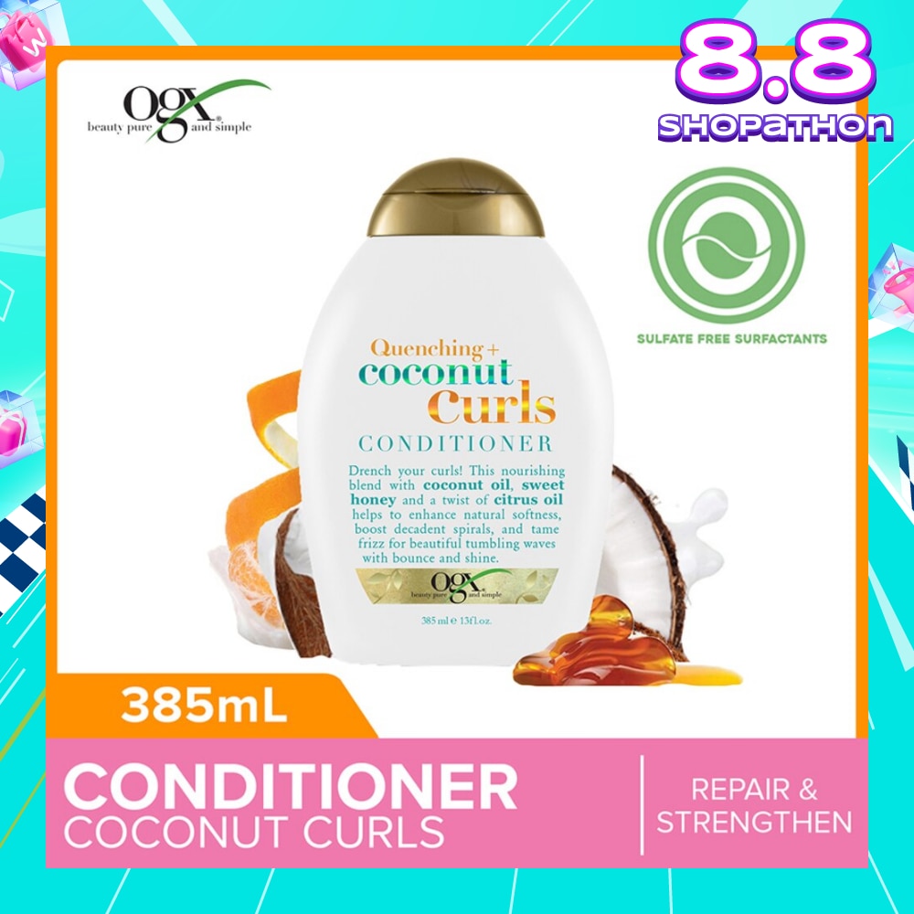 Coconut Curls Conditioner + Quenching (For Normal To Frizzy Hair) 385ml