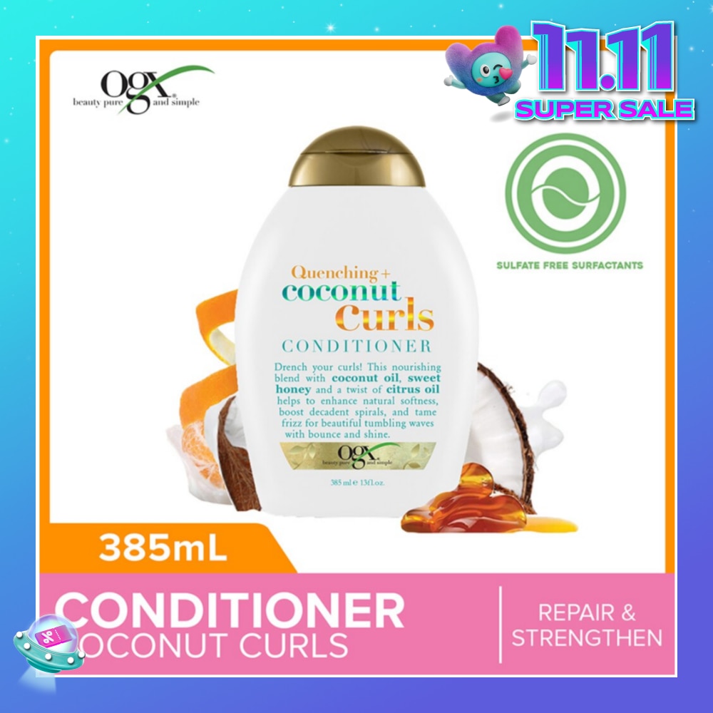 Coconut Curls Conditioner + Quenching (For Normal To Frizzy Hair) 385ml
