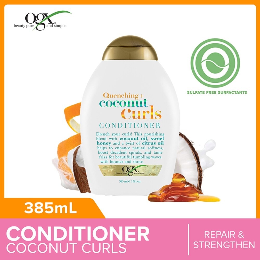 Coconut Curls Conditioner + Quenching (For Normal To Frizzy Hair) 385ml