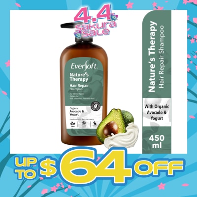 EVERSOFT - Nature’s Therapy Organic Shampoo Hair Repair 450ml