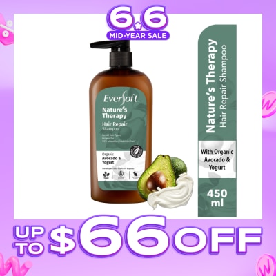 EVERSOFT - Nature’s Therapy Organic Shampoo Hair Repair 450ml