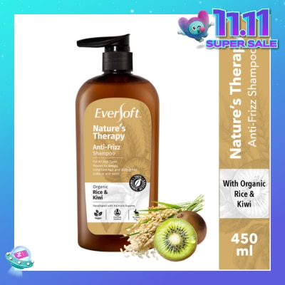 EVERSOFT Nature’s Therapy Organic Conditioning Shampoo Anti Frizz 450ml
