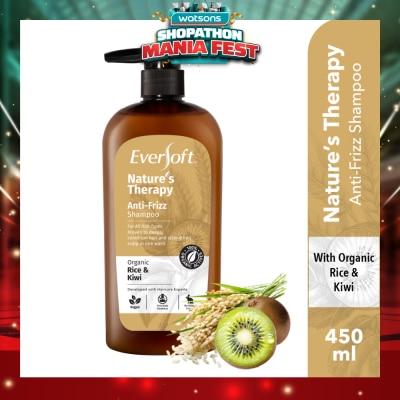 EVERSOFT - Nature’s Therapy Organic Conditioning Shampoo Anti Frizz 450ml