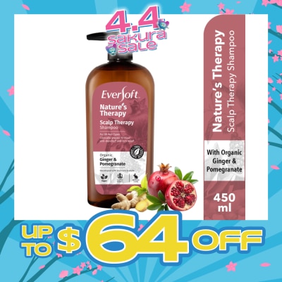 EVERSOFT - Nature’s Therapy Organic Shampoo Scalp Therapy 450ml