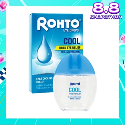 ROHTO EYE DROPS Eye Drops Cool (Sterile + Fast Cooling  Relief + For Tired Eye) 13ml