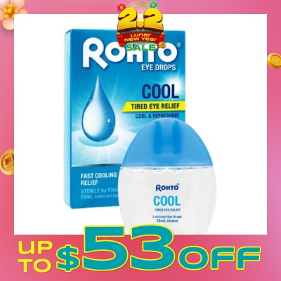 ROHTO EYE DROPS Cool Lubricant Eye Drop Sterile 13ml (Expiry: Feb`2026)