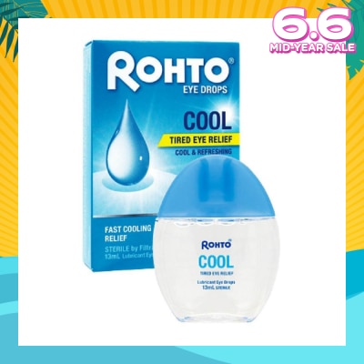 ROHTO EYE DROPS Eye Drops Cool (Sterile + Fast Cooling  Relief + For Tired Eye) 13ml
