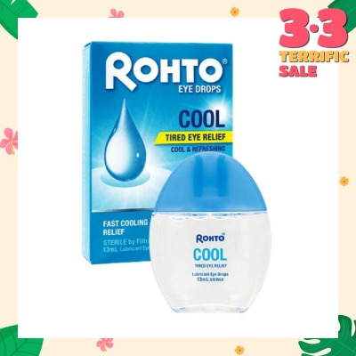 ROHTO EYE DROPS Eye Drops Cool (Sterile + Fast Cooling  Relief + For Tired Eye) 13ml