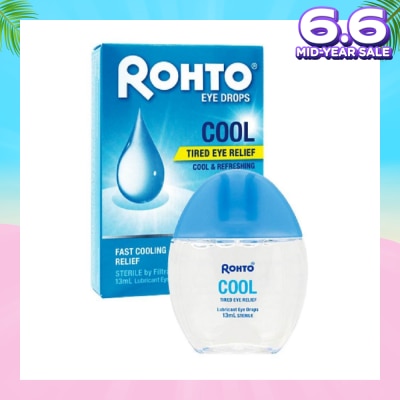 ROHTO EYE DROPS Eye Drops Cool (Sterile + Fast Cooling  Relief + For Tired Eye) 13ml