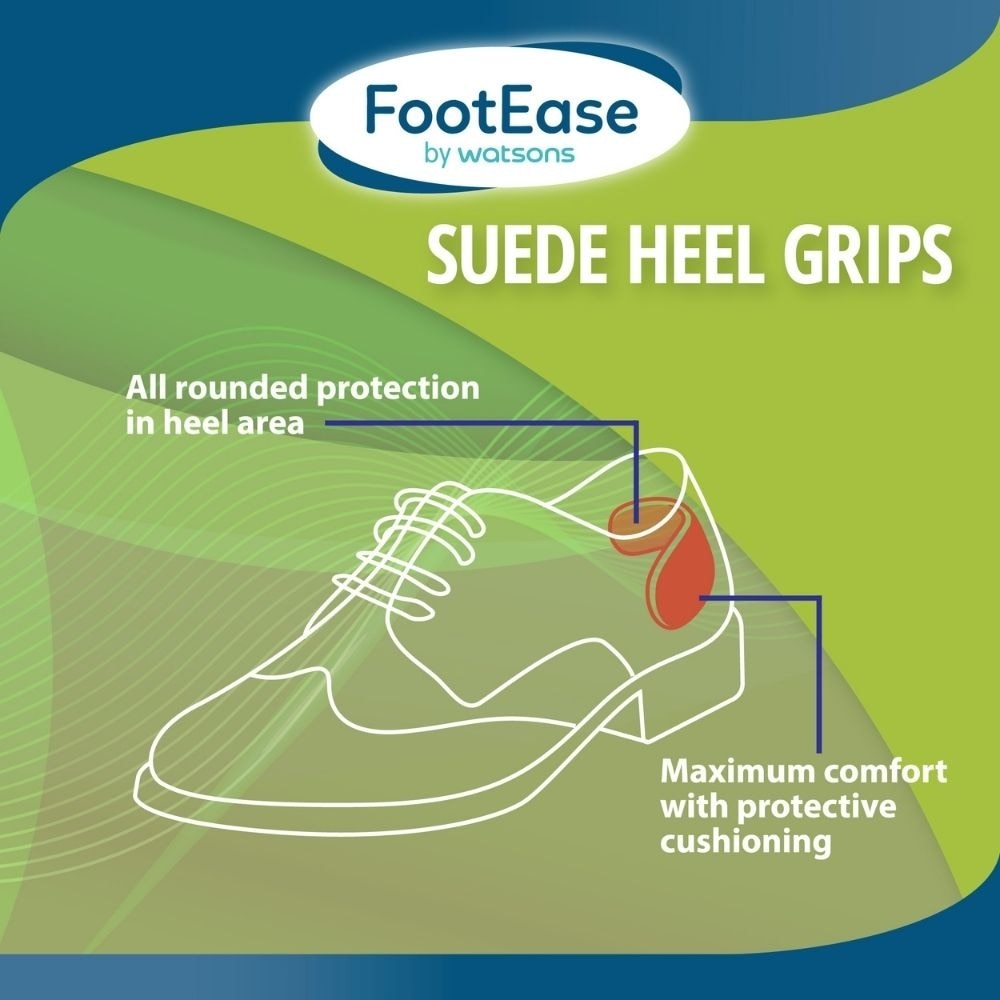 Suede Heel Grips Protection Care Unisex Pair (Protection Care & Unisex) 1s