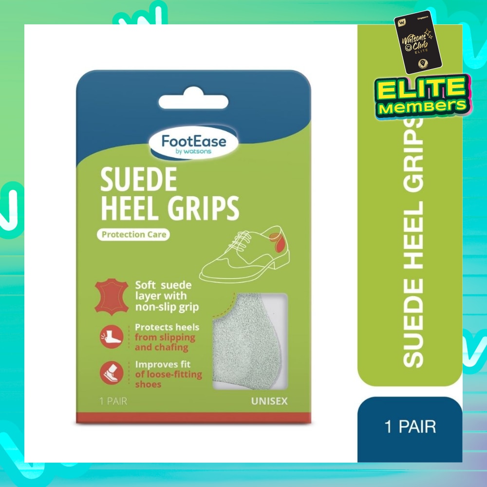 Suede Heel Grips Protection Care Unisex Pair (Protection Care & Unisex) 1s