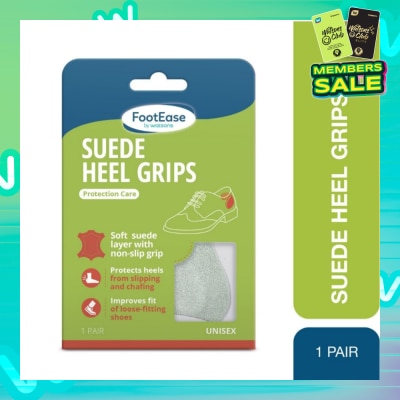 FOOTEASE BY WATSONS Suede Heel Grips Protection Care Unisex Pair (Protection Care & Unisex) 1s