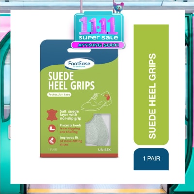 FOOTEASE BY WATSONS Suede Heel Grips Protection Care Unisex Pair (Protection Care & Unisex) 1s image