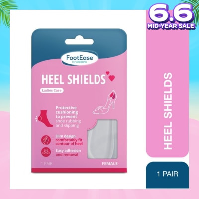 FOOTEASE BY WATSONS Heel Shield Ladies Care Pair (Protective Cushioning, Easy Adhesion & Removal) 1s