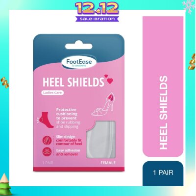 FOOTEASE BY WATSONS Heel Shield Ladies Care Pair (Protective Cushioning, Easy Adhesion & Removal) 1s