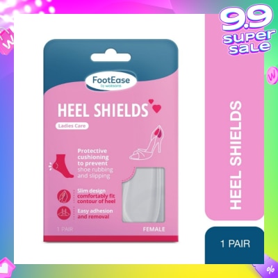 FOOTEASE BY WATSONS Heel Shield Ladies Care Pair (Protective Cushioning, Easy Adhesion & Removal) 1s