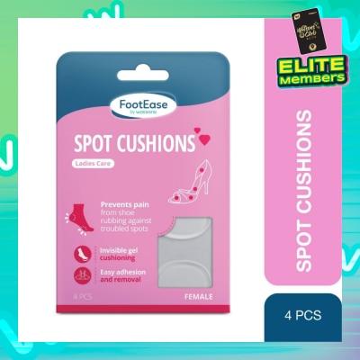 FOOTEASE BY WATSONS Ladies Care Spot Cushions (Invisible Gel Cushioning & Easy Adhesion) 4s
