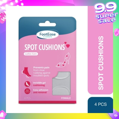 FOOTEASE BY WATSONS Ladies Care Spot Cushions (Invisible Gel Cushioning & Easy Adhesion) 4s