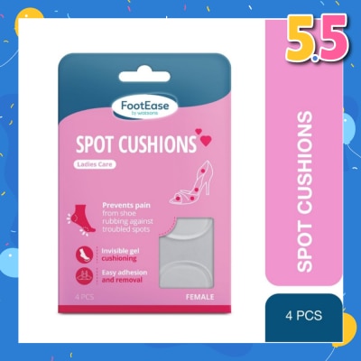 FOOTEASE BY WATSONS Ladies Care Spot Cushions (Invisible Gel Cushioning & Easy Adhesion) 4s