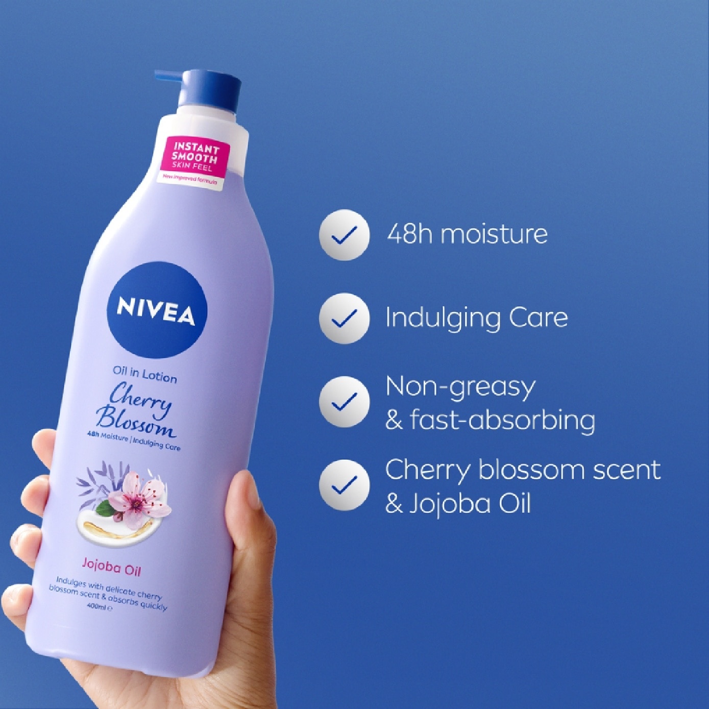 Body Oil In Lotion Cherry Blossom Jojoba Oil 400ml