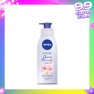 NIVEA Body Oil In Lotion Cherry Blossom Jojoba Oil 400ml