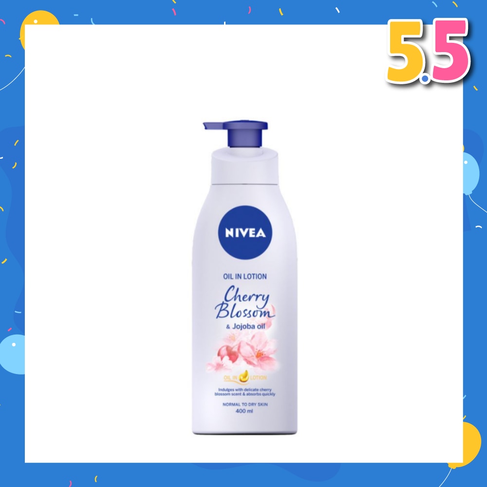 Body Oil In Lotion Cherry Blossom Jojoba Oil 400ml