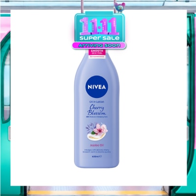 NIVEA Body Oil In Lotion Cherry Blossom Jojoba Oil 400ml image