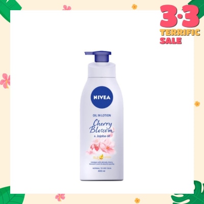 NIVEA Body Oil In Lotion Cherry Blossom Jojoba Oil 400ml