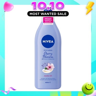NIVEA Body Oil In Lotion Cherry Blossom Jojoba Oil 400ml image