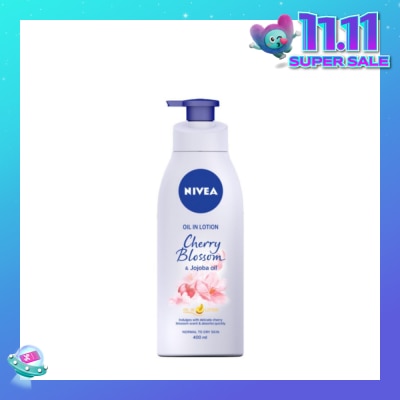 NIVEA Body Oil In Lotion Cherry Blossom Jojoba Oil 400ml