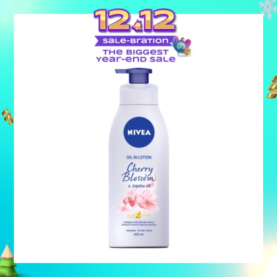 NIVEA Body Oil In Lotion Cherry Blossom Jojoba Oil 400ml
