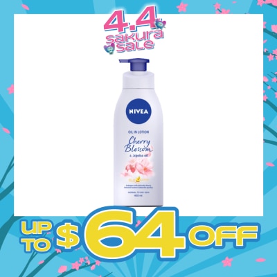 NIVEA - Body Oil In Lotion Cherry Blossom Jojoba Oil 400ml