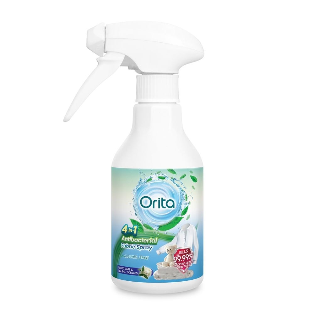 4-in-1 Antibacterial Fabric Spray Wood Sage & Sea Salt 350ml